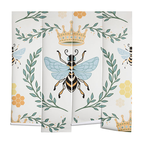 Avenie Queen Bee with Crown Wall Mural