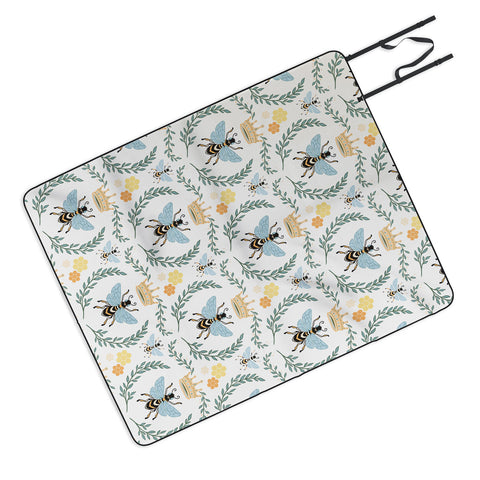 Avenie Queen Bee with Crown Picnic Blanket