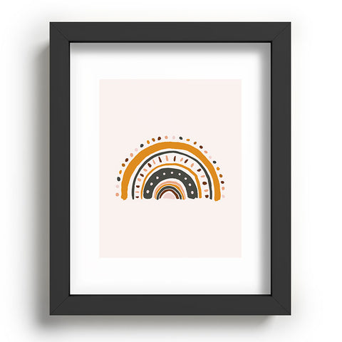 Avenie Rainy Day Rainbow Recessed Framing Rectangle