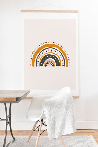 Avenie Rainy Day Rainbow Art Print And Hanger