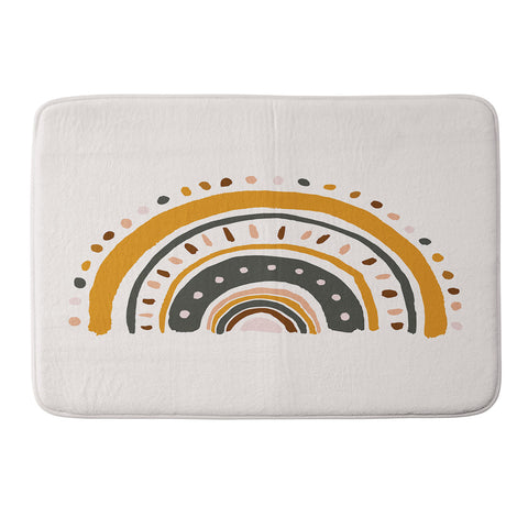 Avenie Rainy Day Rainbow Memory Foam Bath Mat