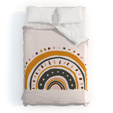 Avenie Rainy Day Rainbow Duvet Cover