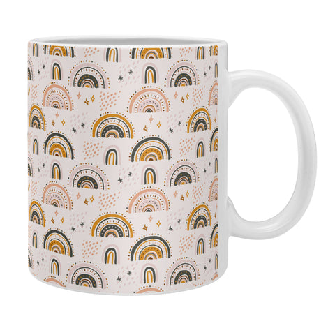 Avenie Rainy Day Rainbow Pattern Coffee Mug