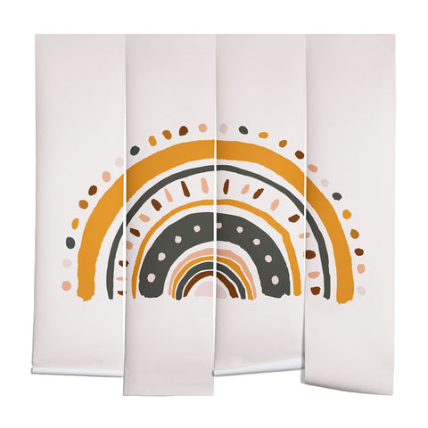 Avenie Rainy Day Rainbow Wall Mural