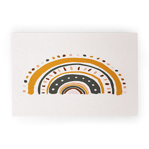 Avenie Rainy Day Rainbow Welcome Mat
