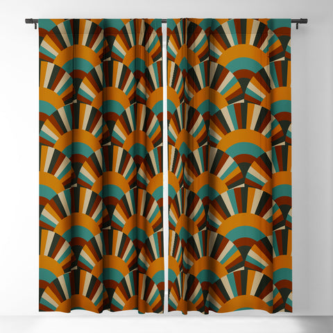 Avenie Retro Summer Hip Sunshine Blackout Window Curtain