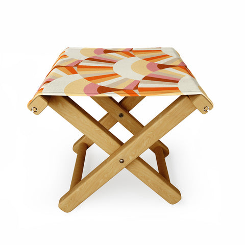 Avenie Retro Summer Sunshine Folding Stool