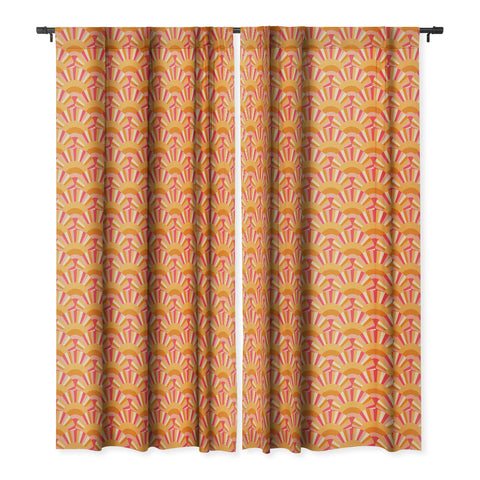 Avenie Retro Summer Sweet Sunshine Blackout Window Curtain