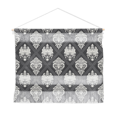 Avenie Royal Damask Grey Wall Hanging Landscape
