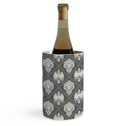 Avenie Royal Damask Grey Wine Chiller