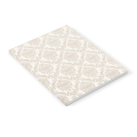 Avenie Royal Floral Damask Neutral Notebook