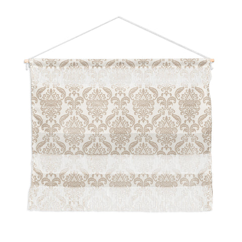 Avenie Royal Floral Damask Neutral Wall Hanging Landscape