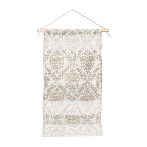 Avenie Royal Floral Damask Neutral Wall Hanging Portrait
