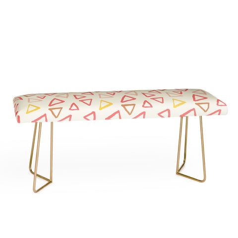 Avenie Scattered Triangles Bench