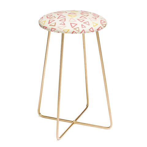 Avenie Scattered Triangles Counter Stool