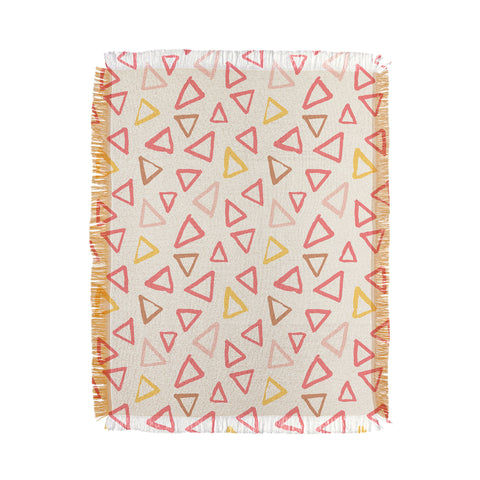 Avenie Scattered Triangles Throw Blanket