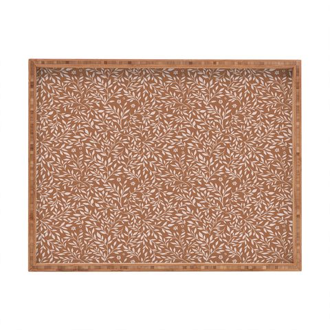 Avenie Secret Garden Pastel Petals II Rectangular Tray