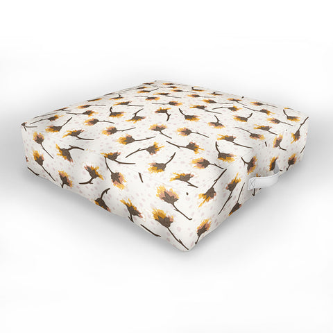 Avenie Secret Garden Pastel Petals VI Outdoor Floor Cushion