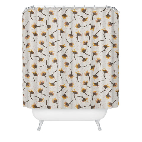 Avenie Secret Garden Pastel Petals VI Shower Curtain