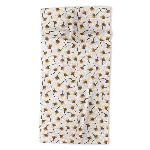Avenie Secret Garden Pastel Petals VI Beach Towel