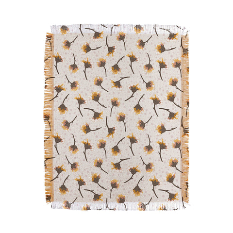 Avenie Secret Garden Pastel Petals VI Throw Blanket
