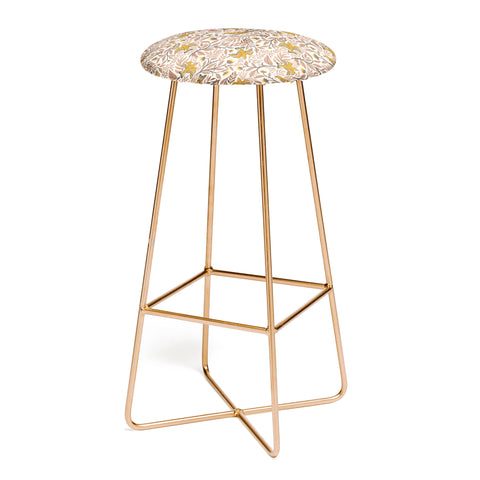 Avenie Secret Garden Petals VIII Bar Stool