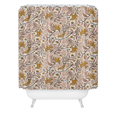 Avenie Secret Garden Petals VIII Shower Curtain