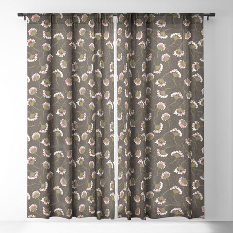 Avenie Secret Garden V Sheer Window Curtain