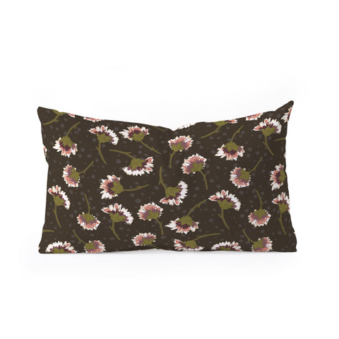 Avenie Secret Garden V Oblong Throw Pillow
