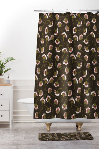 Avenie Secret Garden V Shower Curtain And Mat