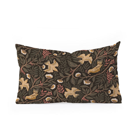 Avenie Secret Garden VII Oblong Throw Pillow