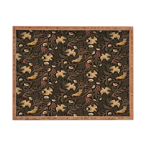 Avenie Secret Garden VII Rectangular Tray