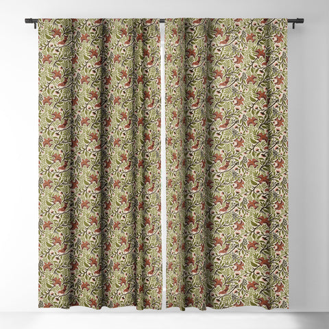 Avenie Secret Garden VIII Blackout Window Curtain