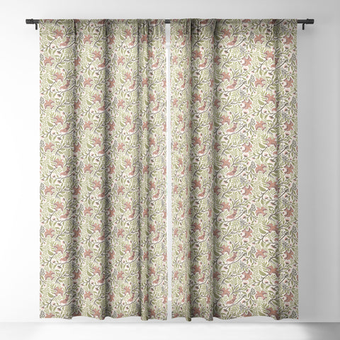 Avenie Secret Garden VIII Sheer Window Curtain