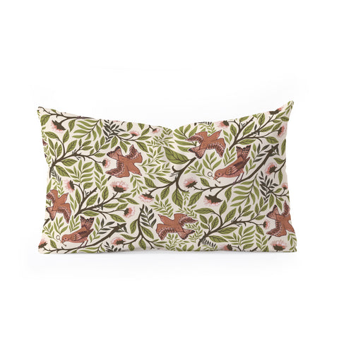 Avenie Secret Garden VIII Oblong Throw Pillow