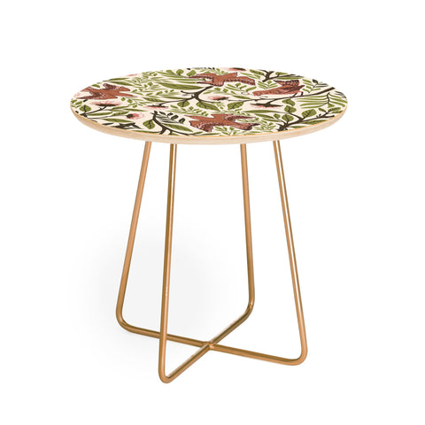 Avenie Secret Garden VIII Round Side Table
