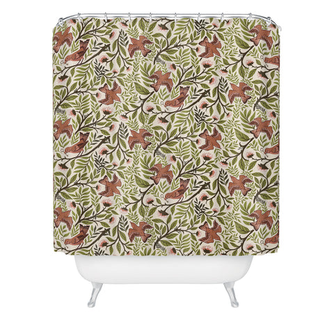 Avenie Secret Garden VIII Shower Curtain