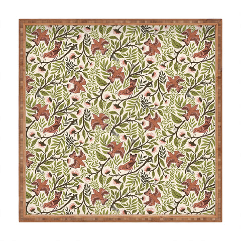 Avenie Secret Garden VIII Square Tray