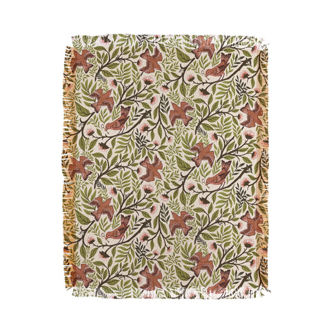 Avenie Secret Garden VIII Throw Blanket