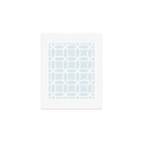 Avenie Shippo Japanese Pattern Blue Art Print
