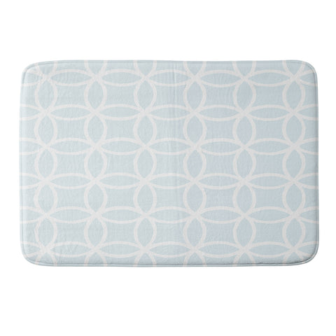 Avenie Shippo Japanese Pattern Blue Memory Foam Bath Mat