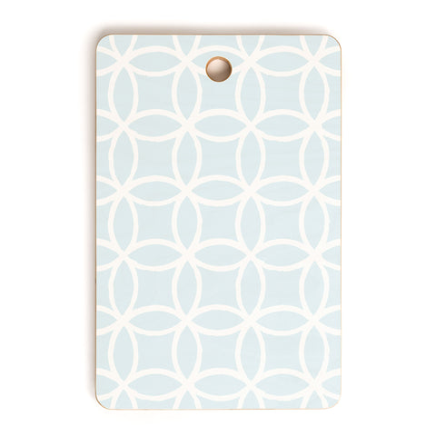 Avenie Shippo Japanese Pattern Blue Cutting Board Rectangle