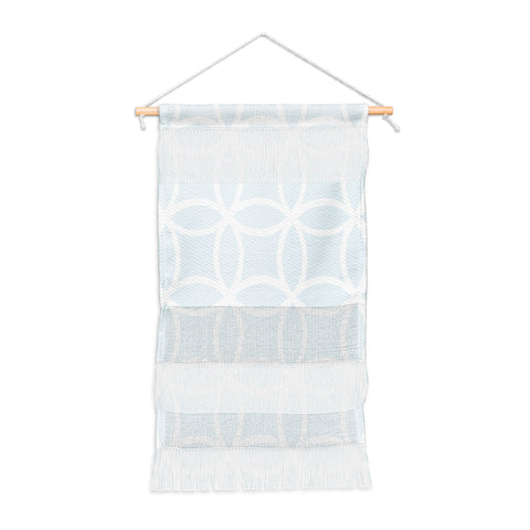 Avenie Shippo Japanese Pattern Blue Wall Hanging Portrait