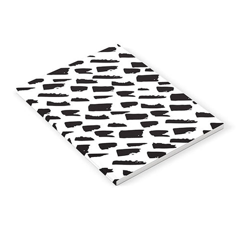 Avenie Small Brush Strokes Black Notebook