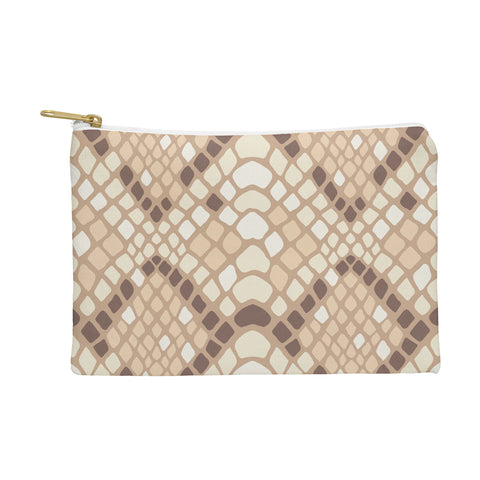 Avenie Snake Skin Desert Pouch