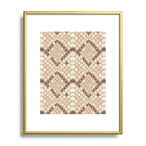 Avenie Snake Skin Desert Metal Framed Art Print