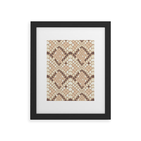 Avenie Snake Skin Desert Framed Art Print