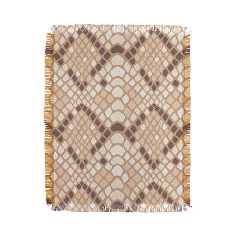 Avenie Snake Skin Desert Throw Blanket