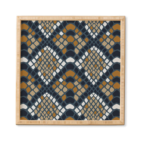 Avenie Snake Skin Python Framed Wall Art