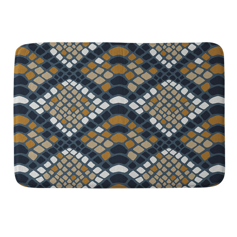 Avenie Snake Skin Python Memory Foam Bath Mat